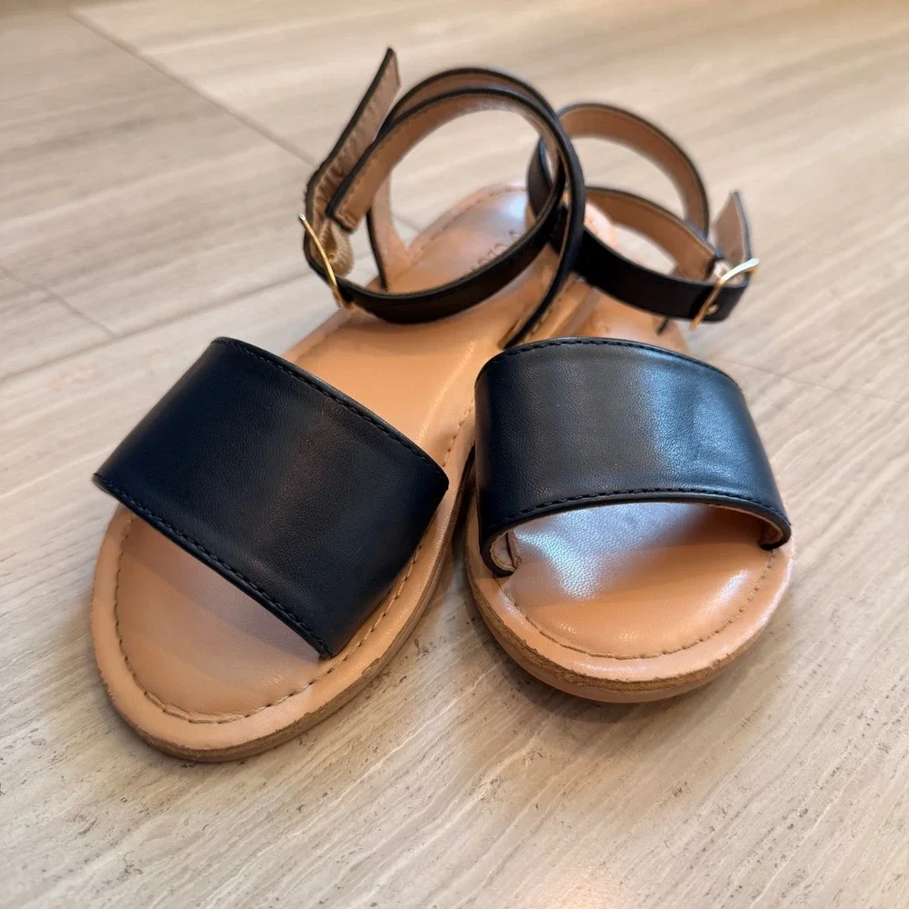 Crewcuts Sandals Ankle Strap Outing Vacation Walking Comfort Navy Blue BF051 K11